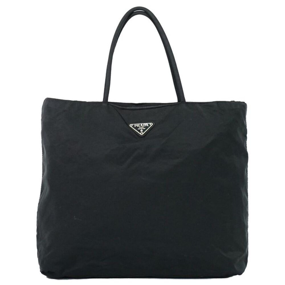 Prada Zip Tote Tessuto Black Nylon Tote Bag Bag